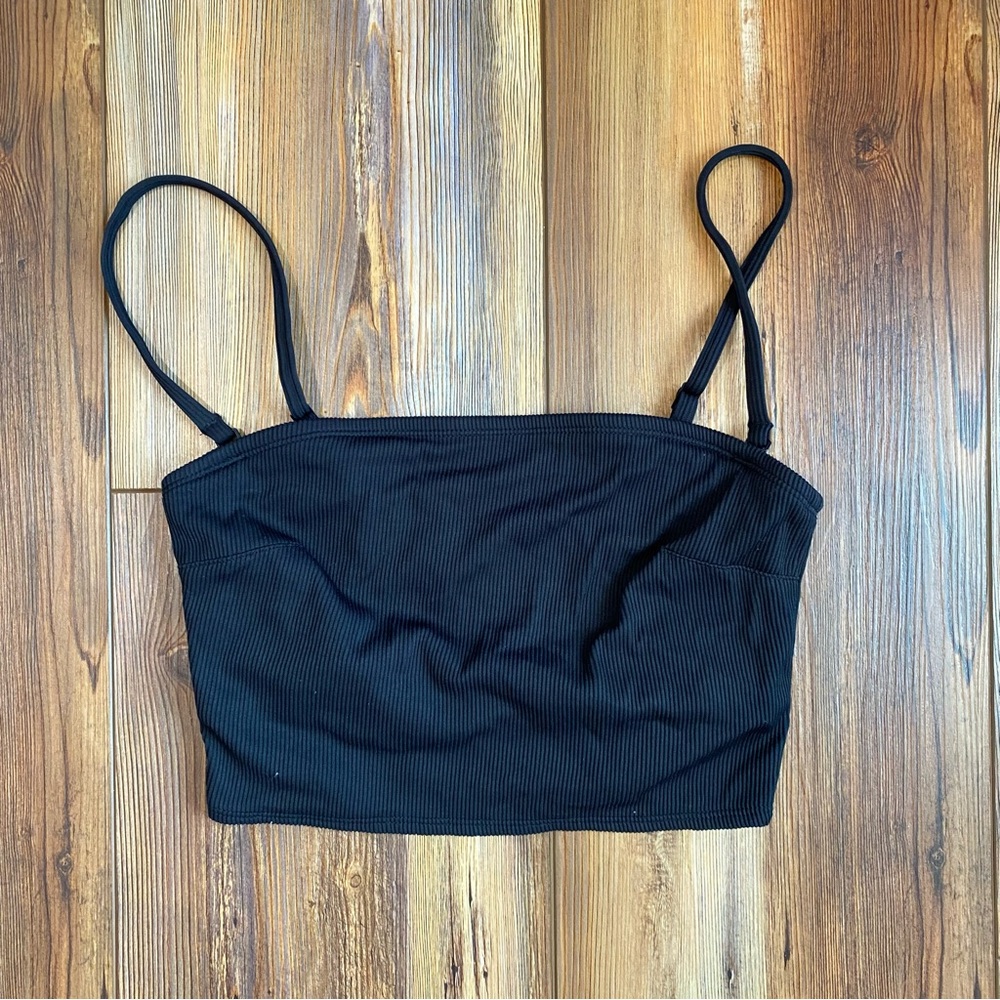 Aerie Ribbed Bandeau Bikini Top